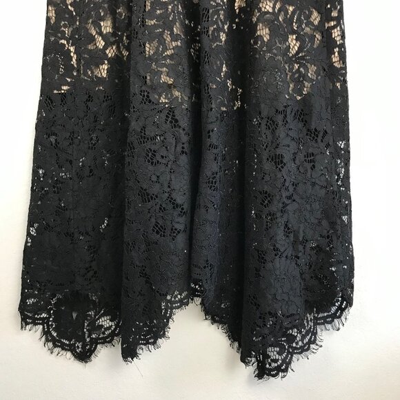 Lulus Lace Overlay Spaghetti Strap Midi Dress Black  Size Medium  NWT - Picture 8 of 10